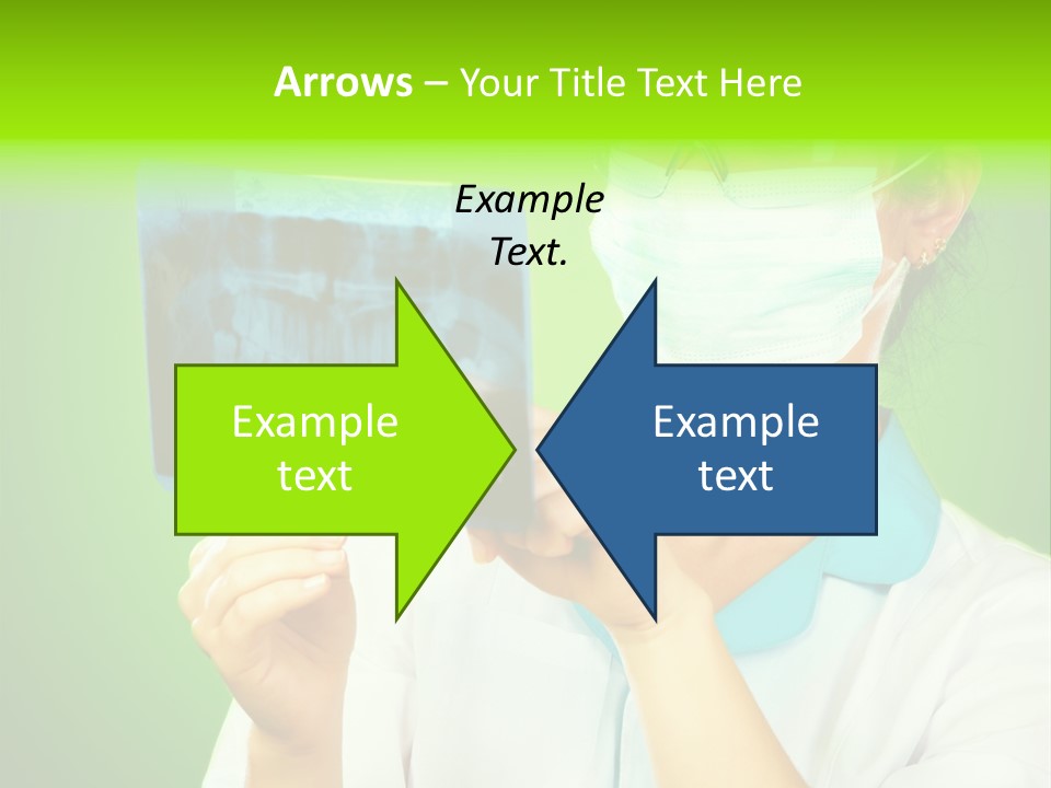 Female Doctor With Jaw Xray PowerPoint Template