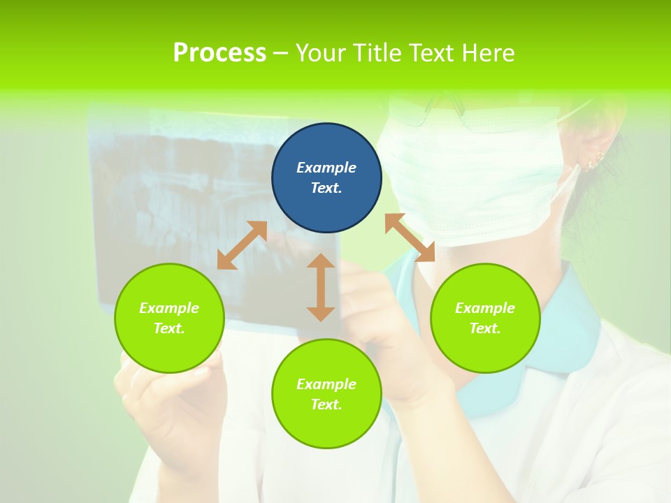 Female Doctor With Jaw Xray PowerPoint Template