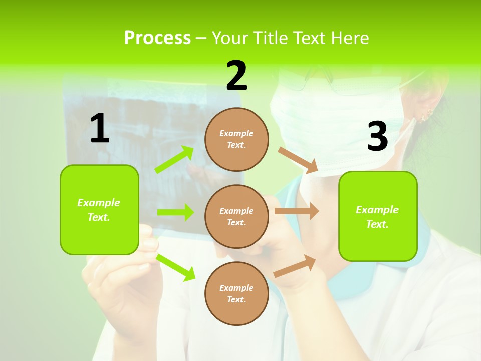 Female Doctor With Jaw Xray PowerPoint Template