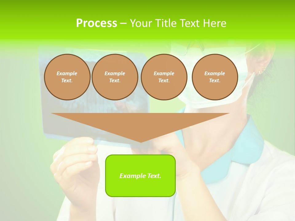 Female Doctor With Jaw Xray PowerPoint Template