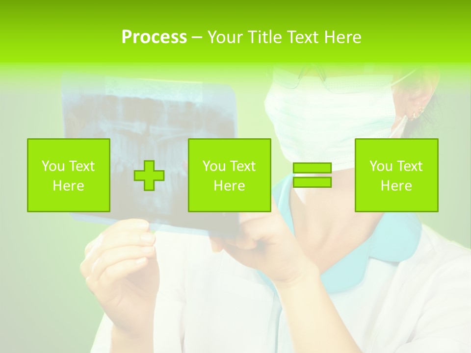 Female Doctor With Jaw Xray PowerPoint Template