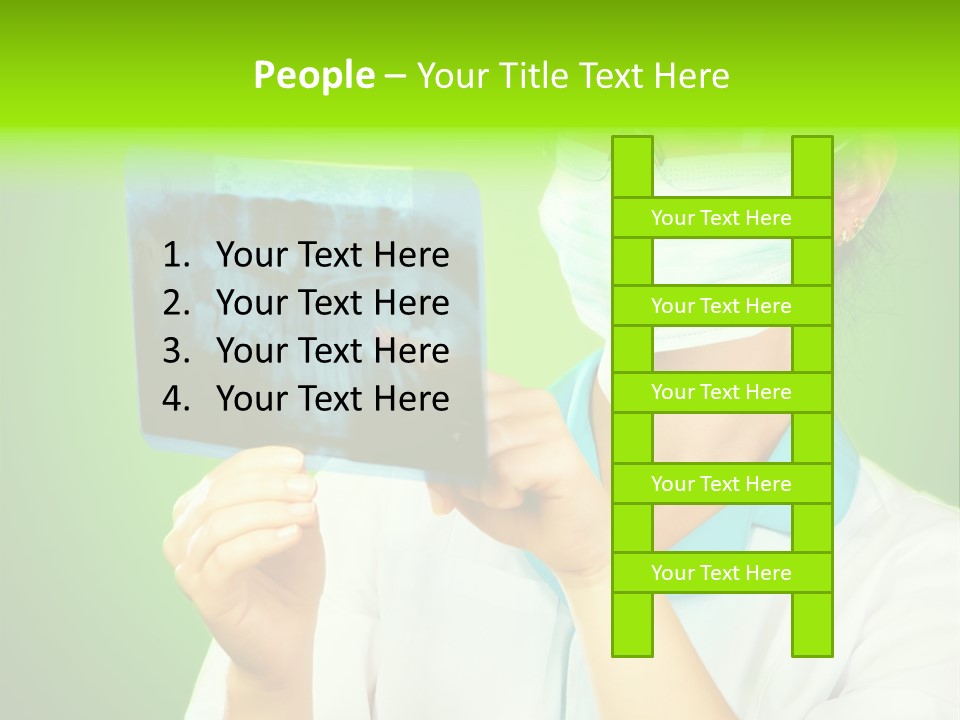 Female Doctor With Jaw Xray PowerPoint Template