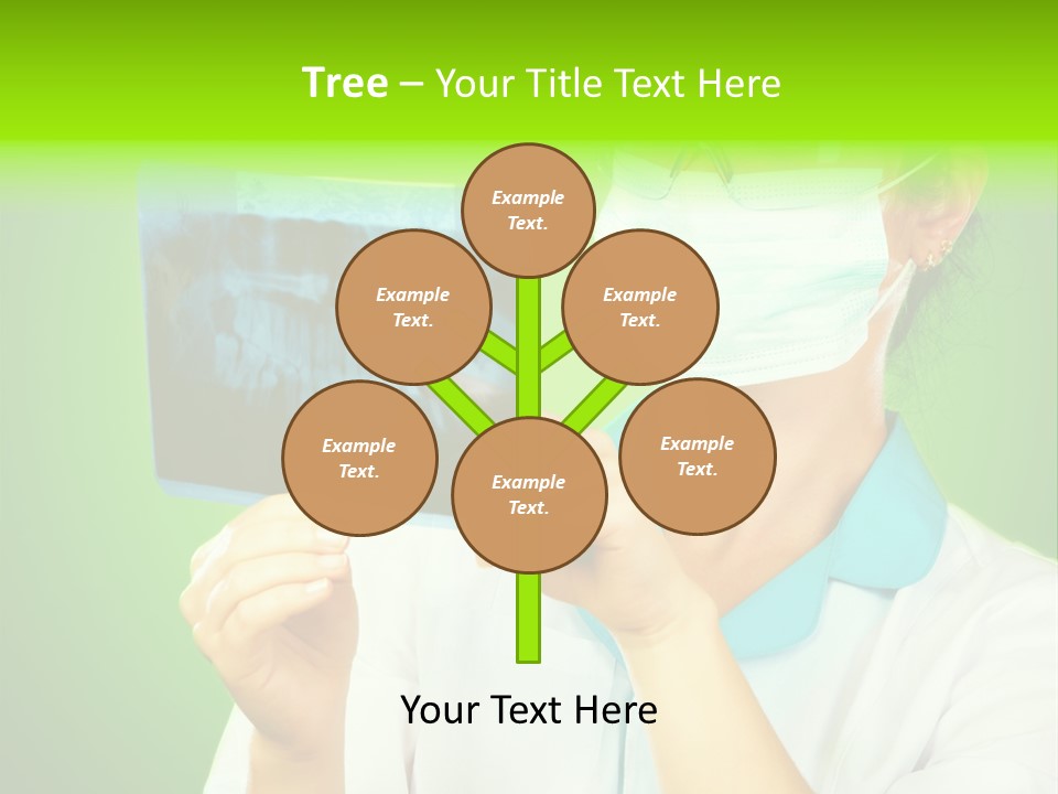 Female Doctor With Jaw Xray PowerPoint Template