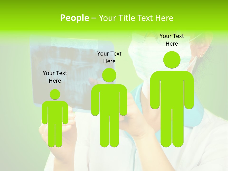 Female Doctor With Jaw Xray PowerPoint Template