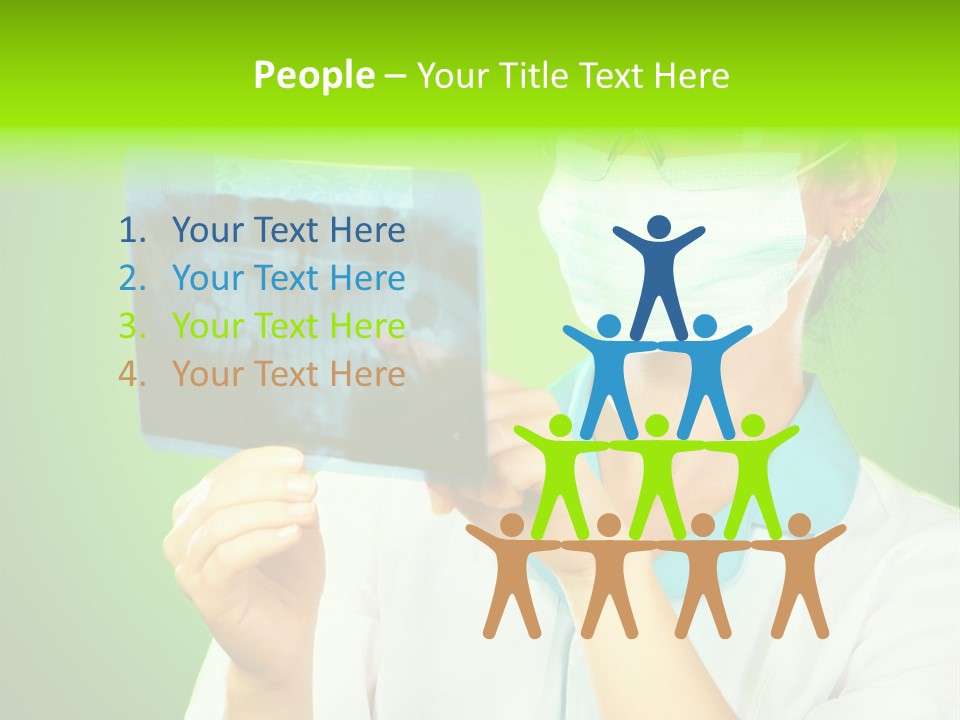 Female Doctor With Jaw Xray PowerPoint Template