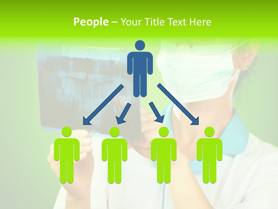 Female Doctor With Jaw Xray PowerPoint Template