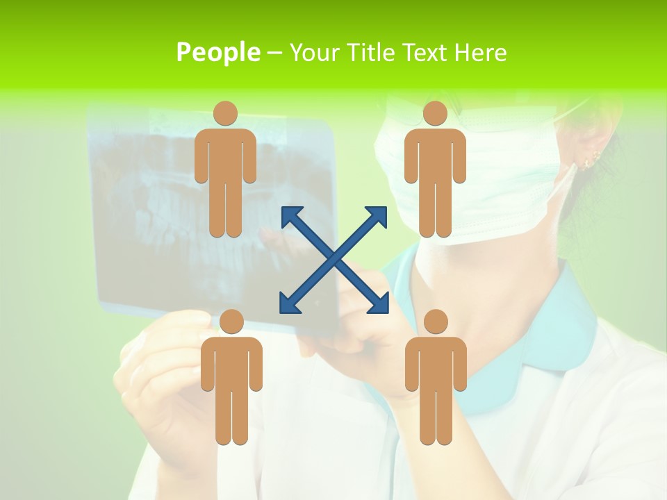 Female Doctor With Jaw Xray PowerPoint Template