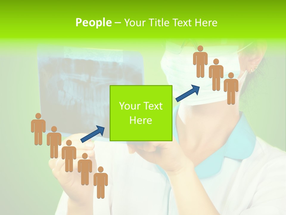 Female Doctor With Jaw Xray PowerPoint Template