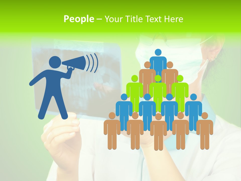 Female Doctor With Jaw Xray PowerPoint Template