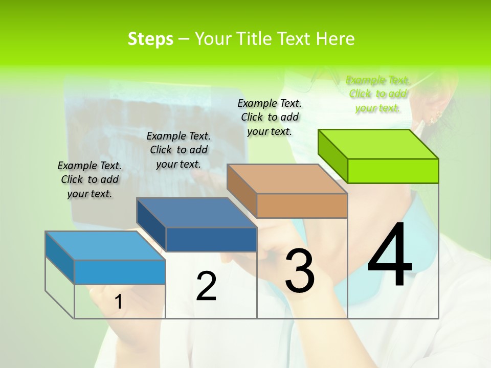 Female Doctor With Jaw Xray PowerPoint Template