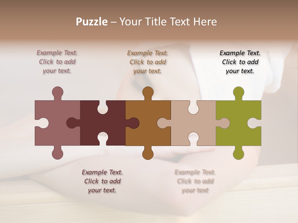 Girl Sleep After Bath PowerPoint Template