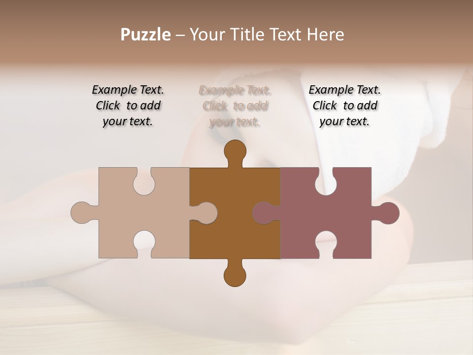 Girl Sleep After Bath PowerPoint Template