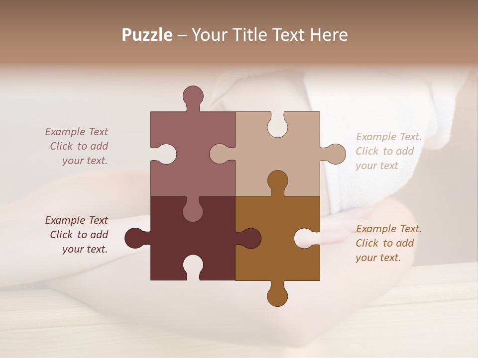 Girl Sleep After Bath PowerPoint Template