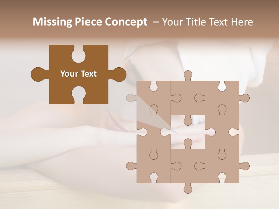 Girl Sleep After Bath PowerPoint Template