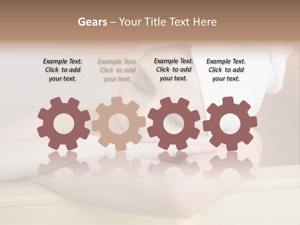 Girl Sleep After Bath PowerPoint Template