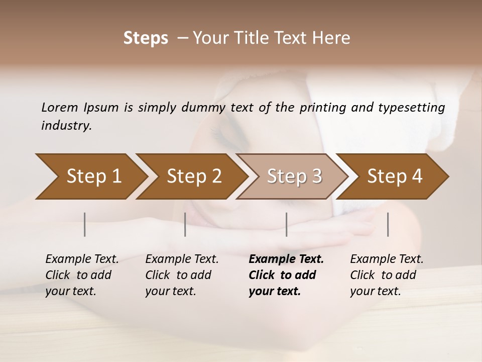 Girl Sleep After Bath PowerPoint Template