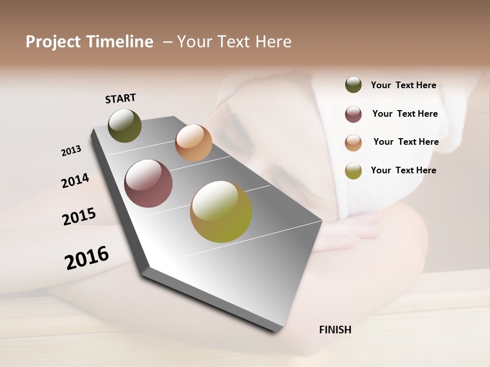 Girl Sleep After Bath PowerPoint Template