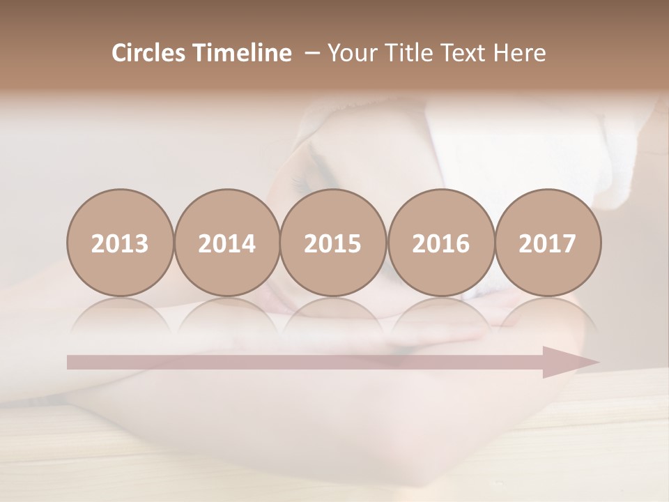 Girl Sleep After Bath PowerPoint Template