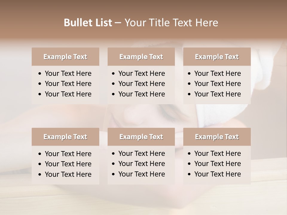 Girl Sleep After Bath PowerPoint Template