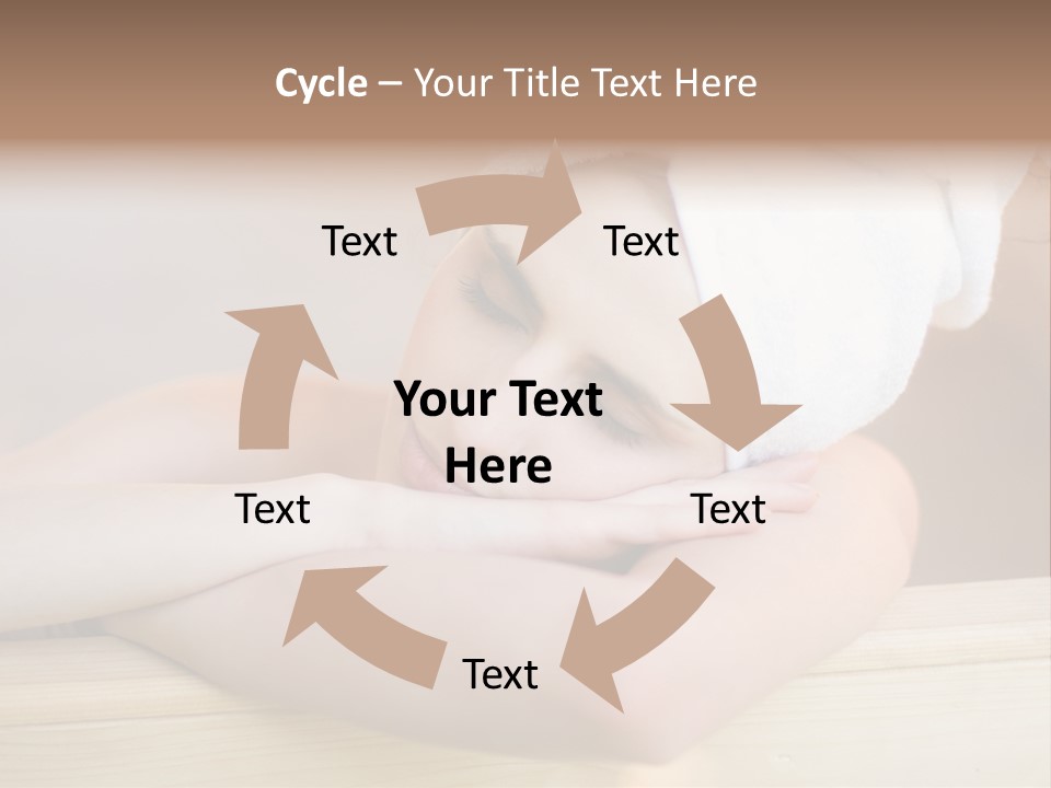 Girl Sleep After Bath PowerPoint Template