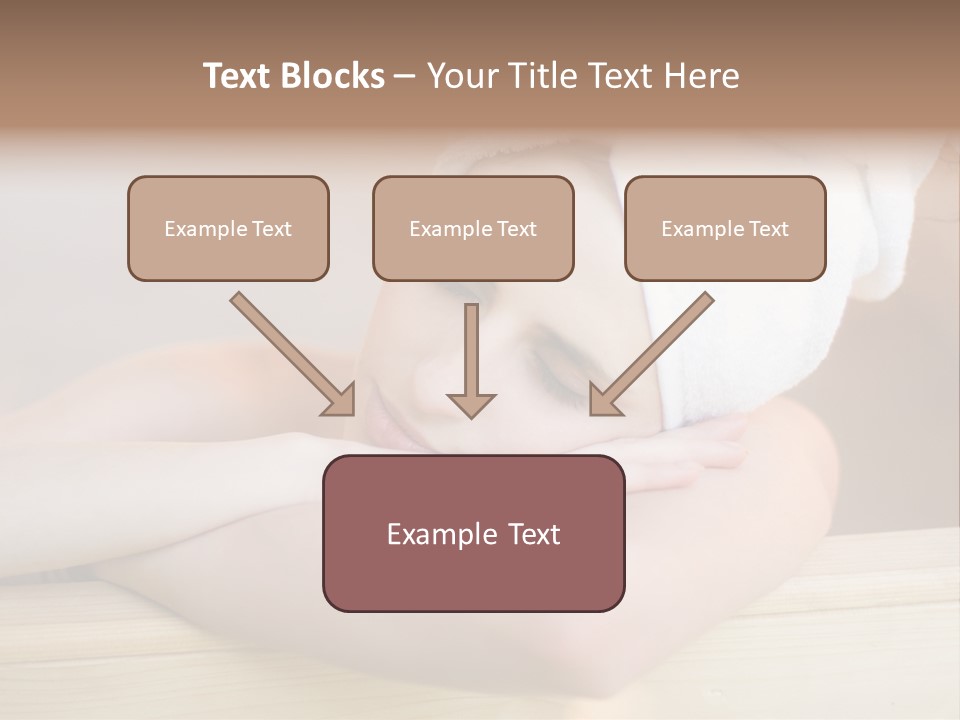 Girl Sleep After Bath PowerPoint Template