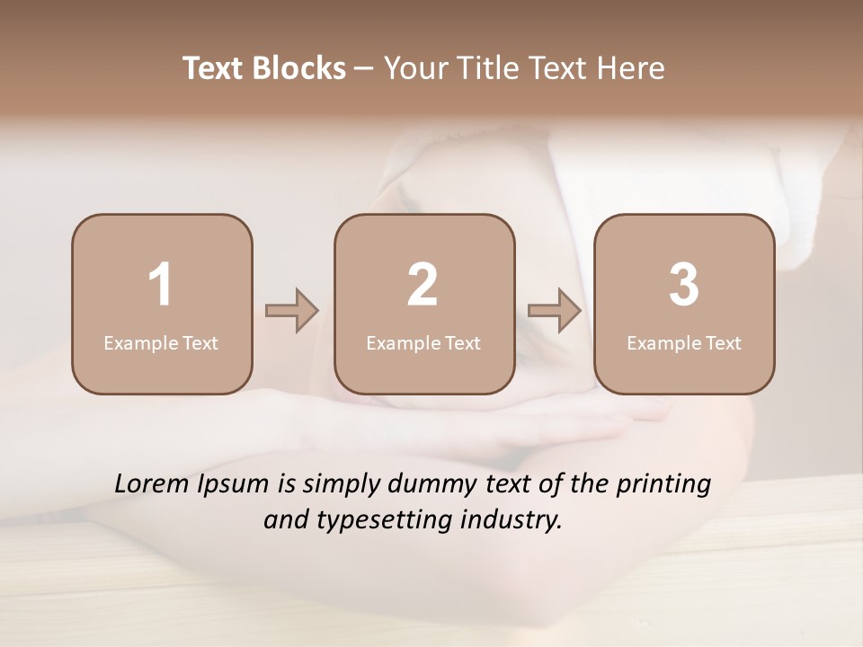 Girl Sleep After Bath PowerPoint Template