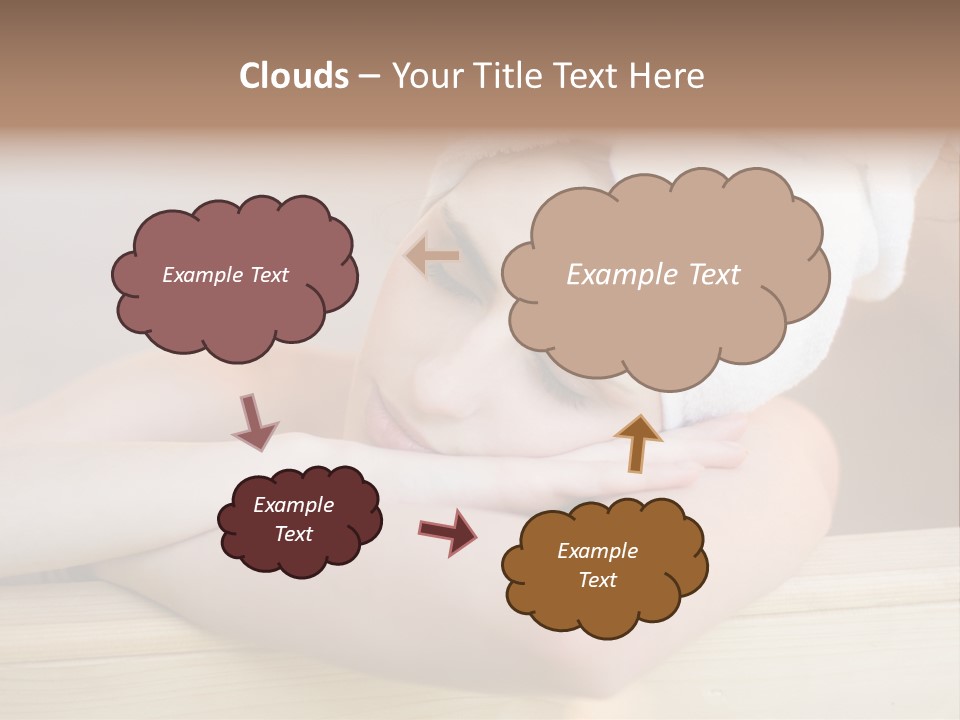 Girl Sleep After Bath PowerPoint Template