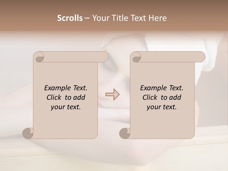 Girl Sleep After Bath PowerPoint Template