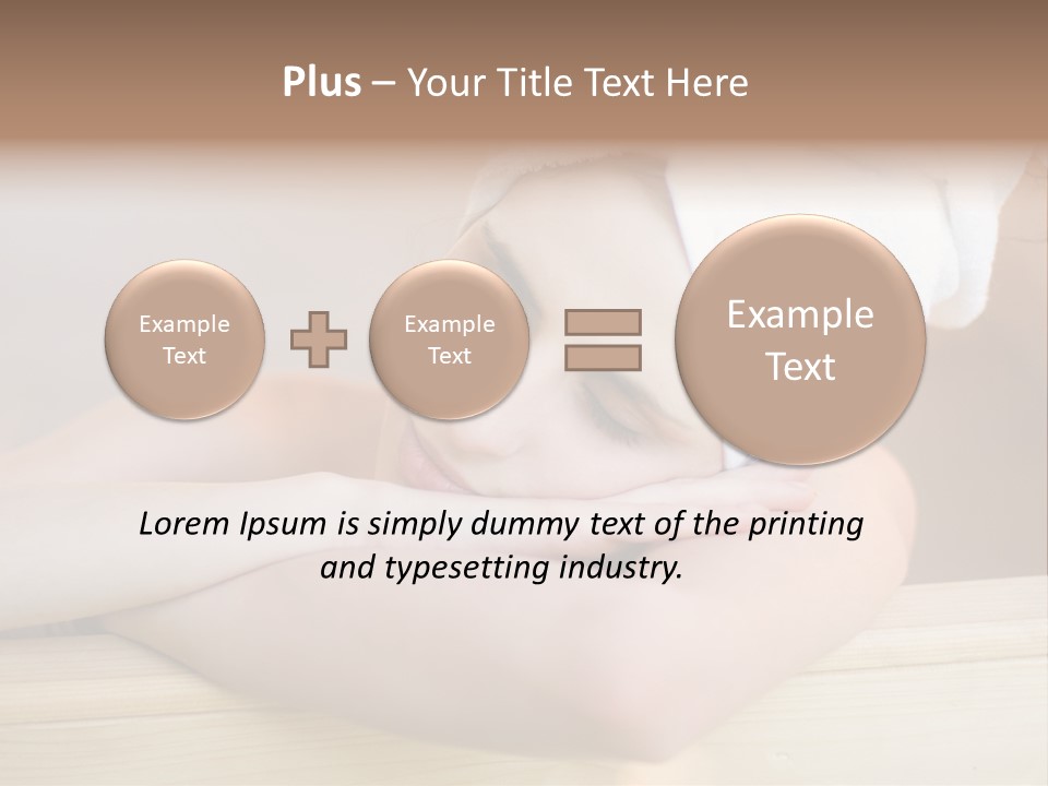 Girl Sleep After Bath PowerPoint Template