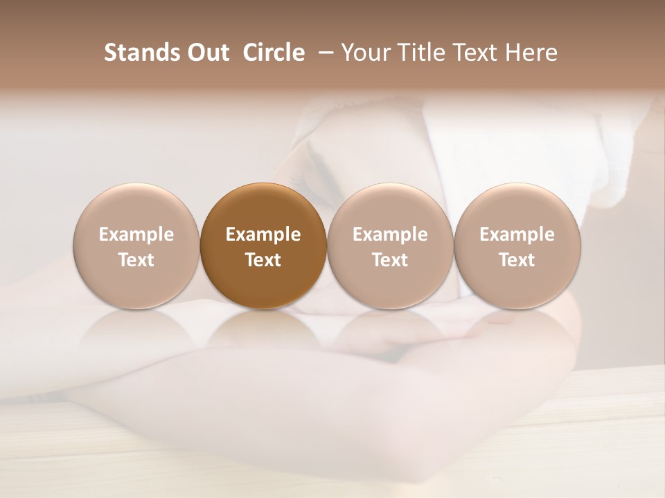 Girl Sleep After Bath PowerPoint Template