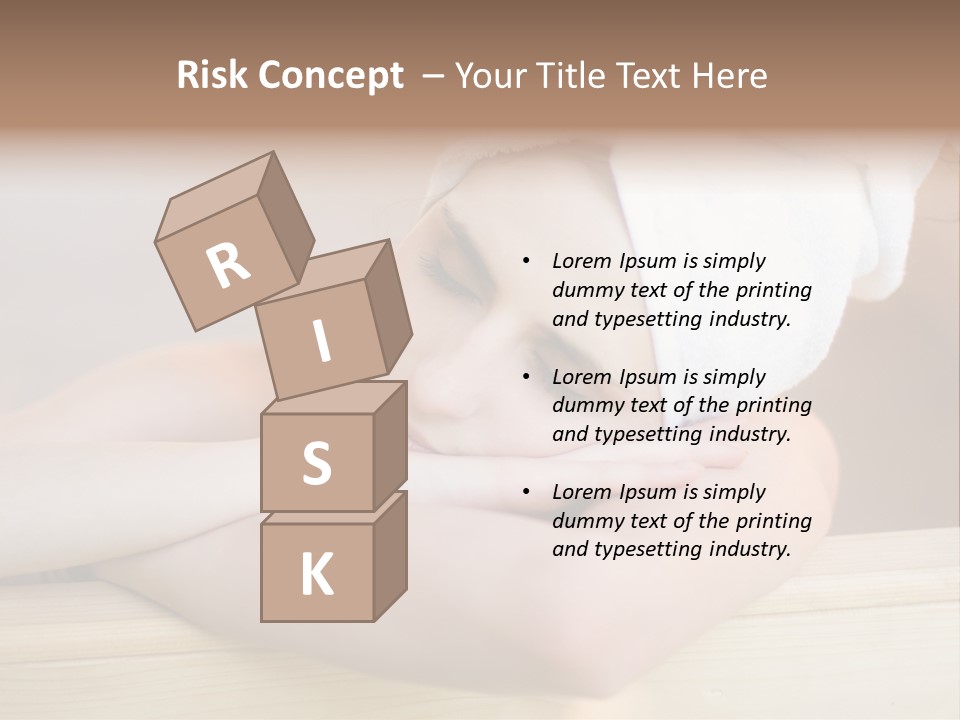 Girl Sleep After Bath PowerPoint Template