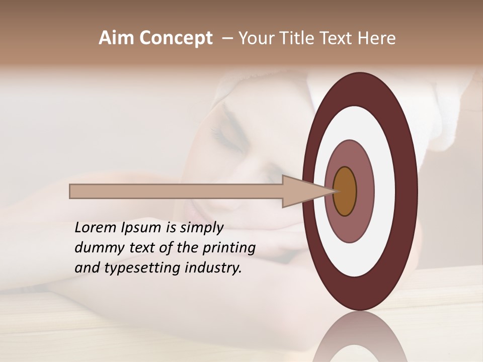 Girl Sleep After Bath PowerPoint Template