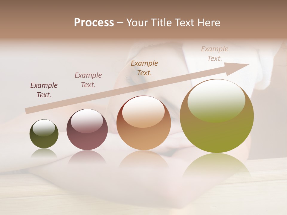 Girl Sleep After Bath PowerPoint Template