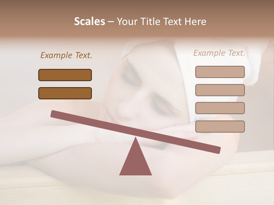Girl Sleep After Bath PowerPoint Template