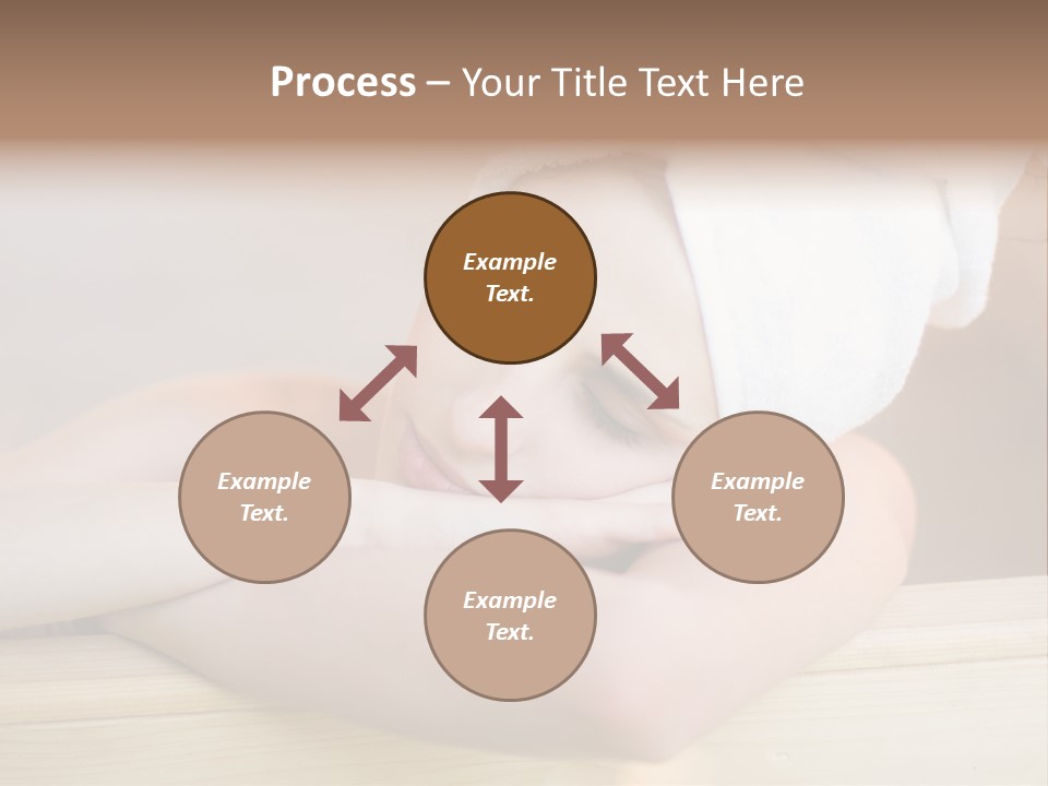 Girl Sleep After Bath PowerPoint Template