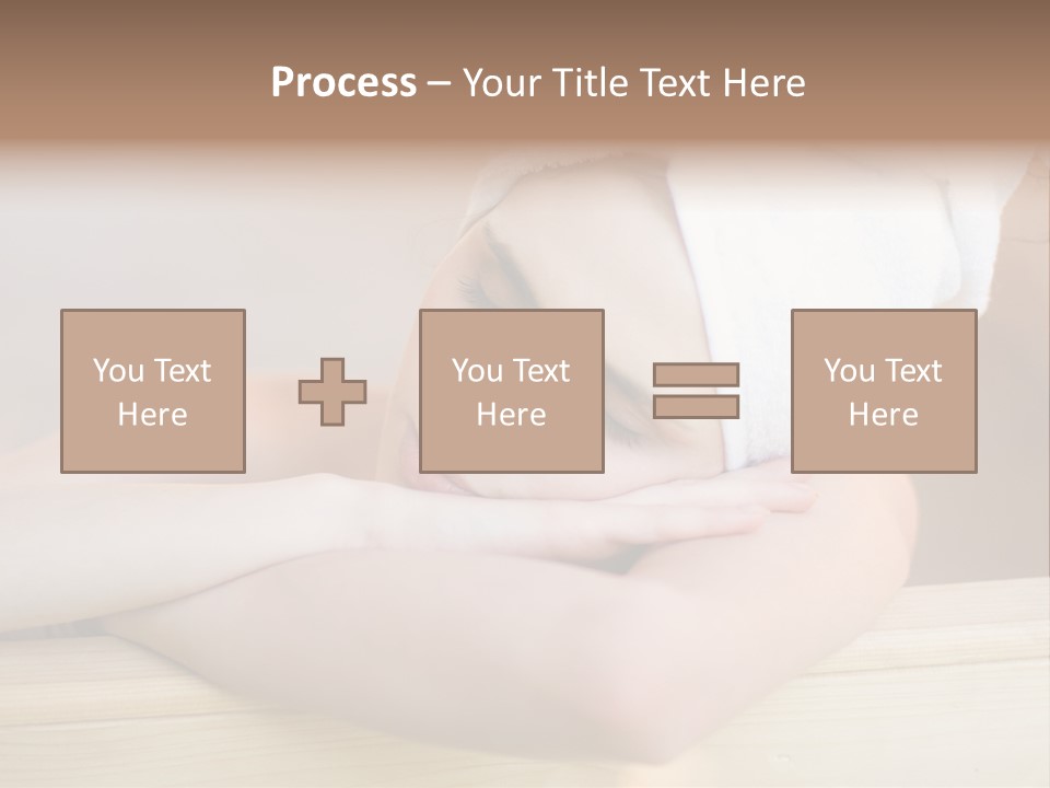 Girl Sleep After Bath PowerPoint Template