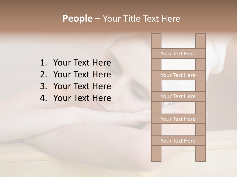 Girl Sleep After Bath PowerPoint Template