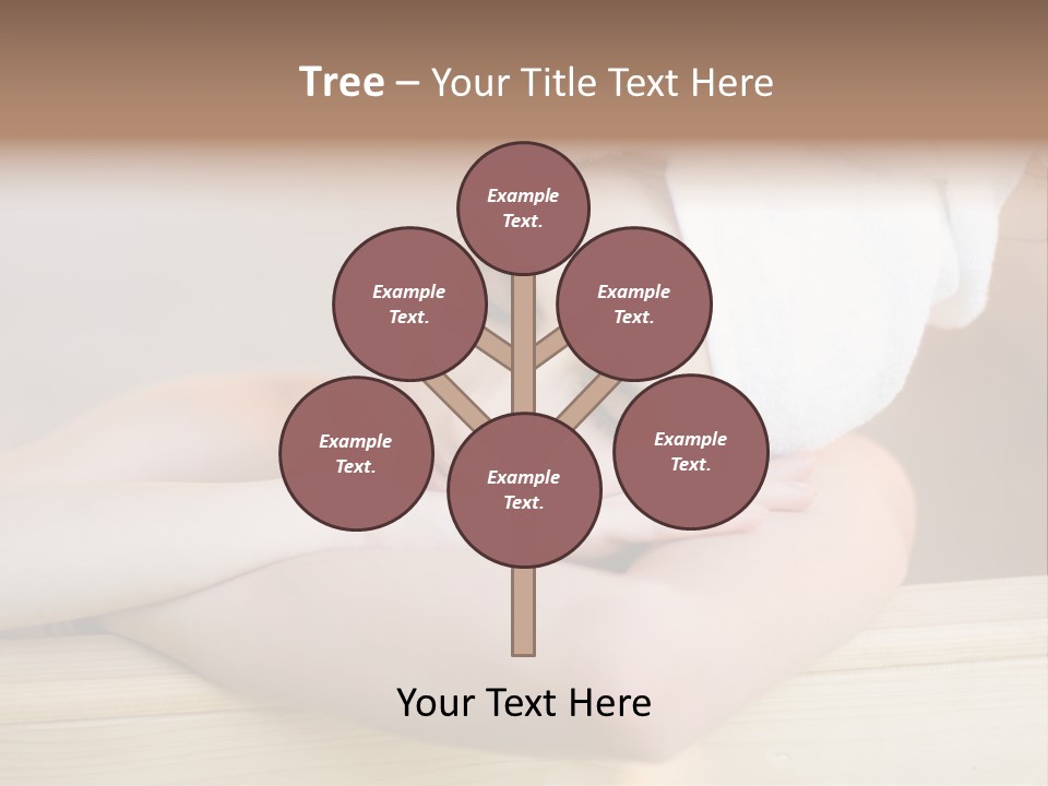 Girl Sleep After Bath PowerPoint Template