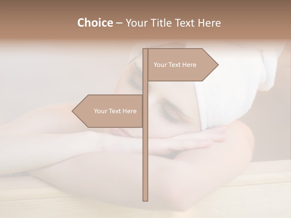 Girl Sleep After Bath PowerPoint Template