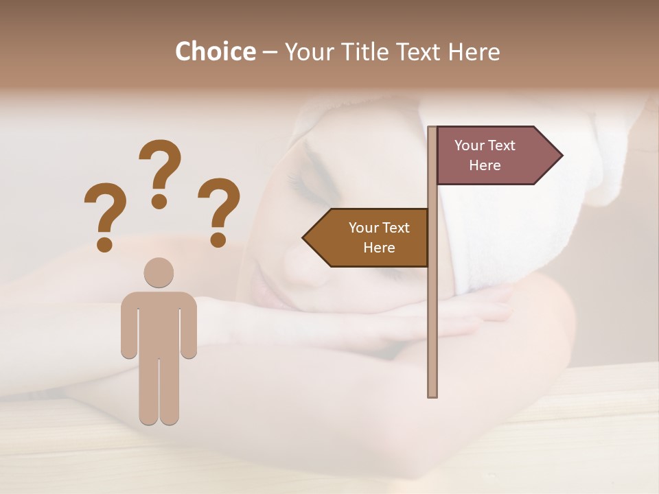 Girl Sleep After Bath PowerPoint Template