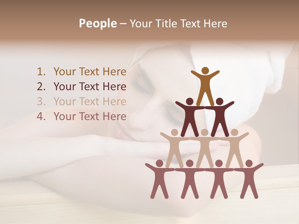 Girl Sleep After Bath PowerPoint Template