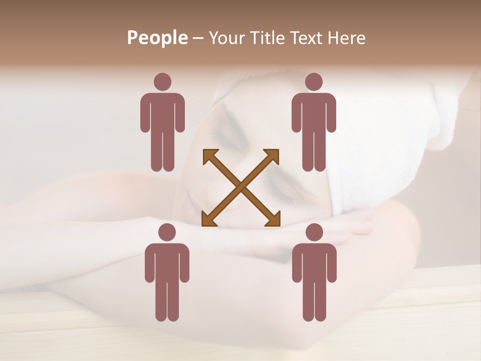 Girl Sleep After Bath PowerPoint Template