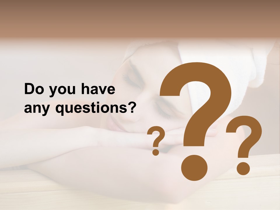 Girl Sleep After Bath PowerPoint Template