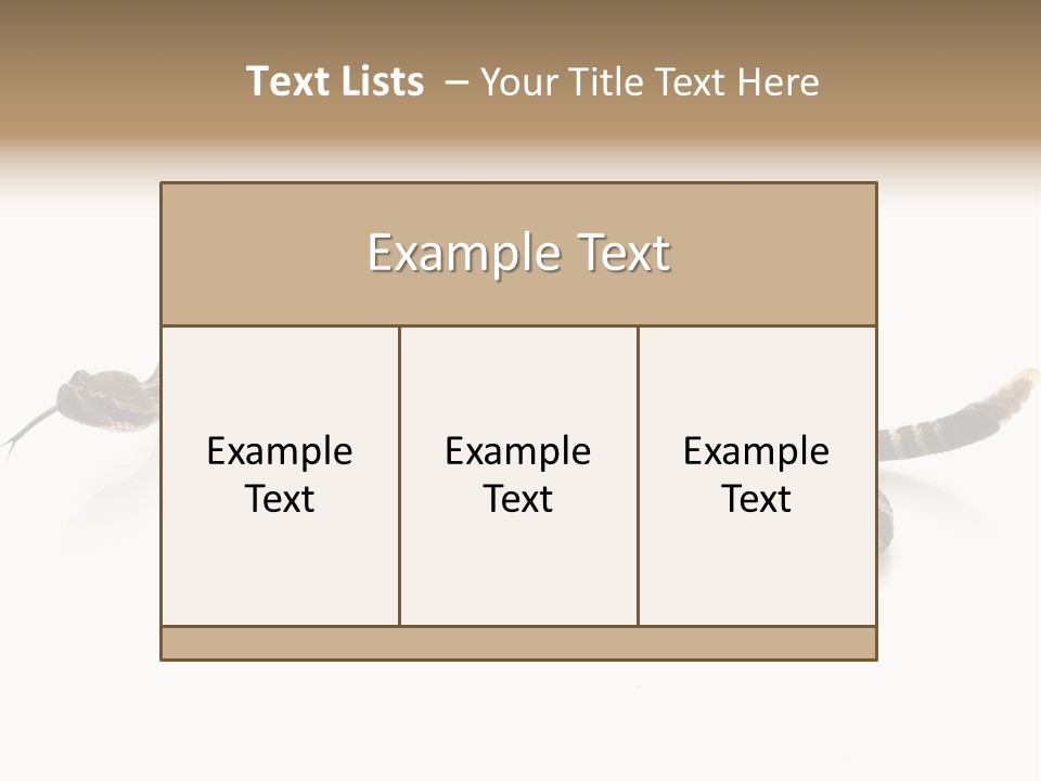 Northern Pacific Rattlesnake (Crotalus Oreganus) Isolated On White Background. PowerPoint Template