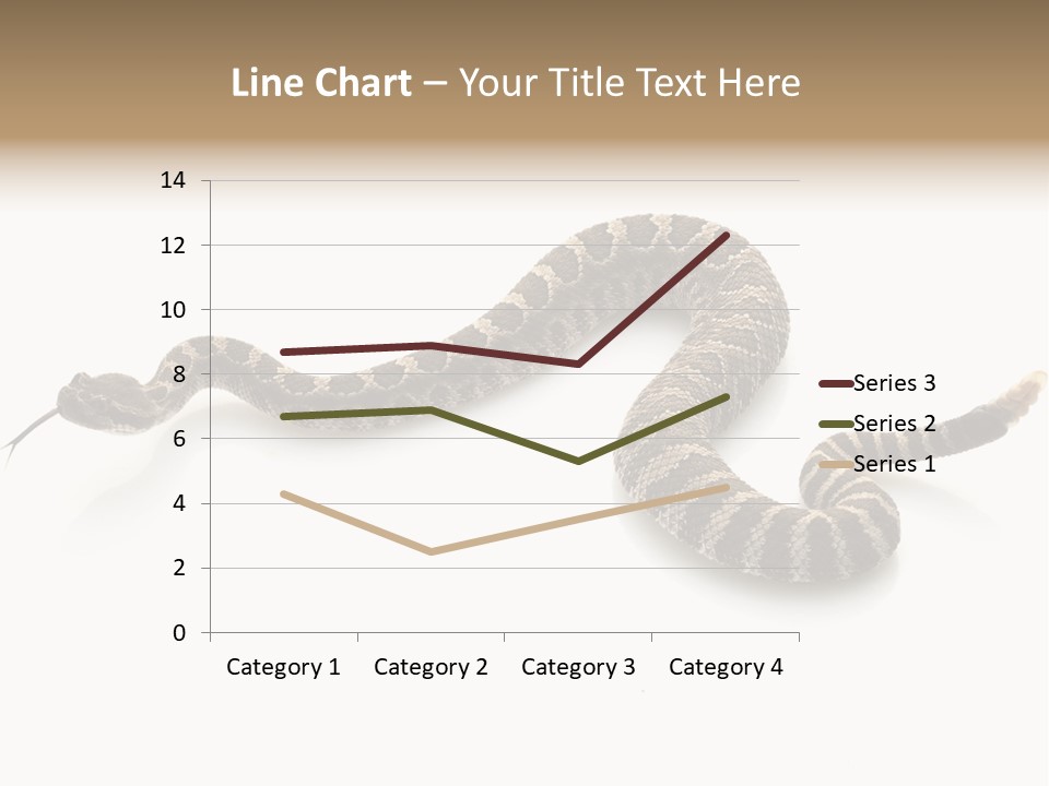 Northern Pacific Rattlesnake (Crotalus Oreganus) Isolated On White Background. PowerPoint Template