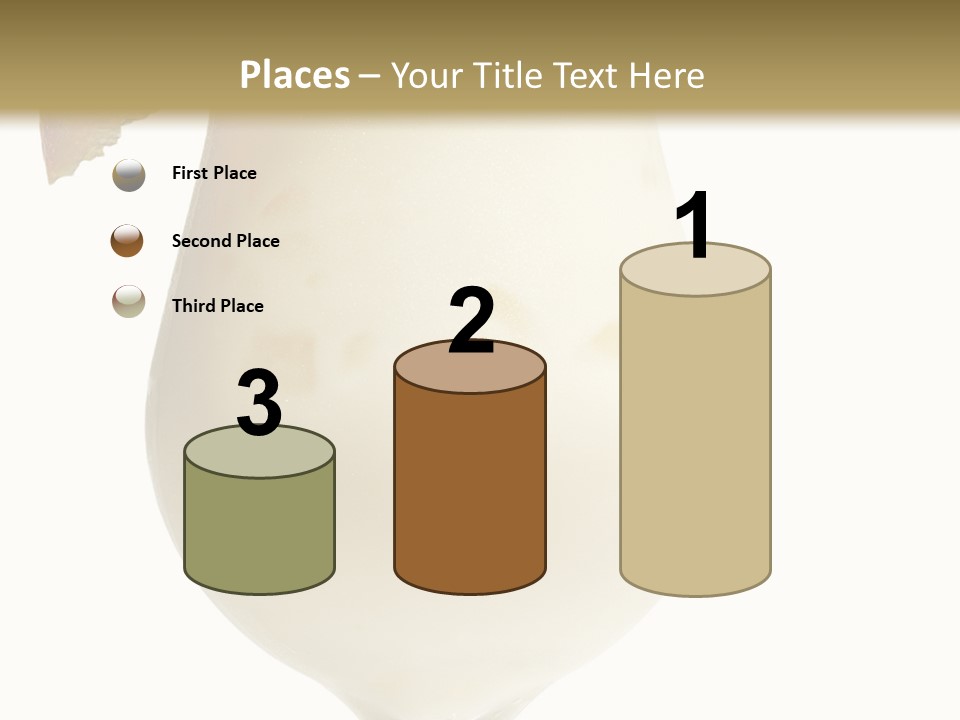 Pina Colada - Cocktail With Cream, Pineapple Juice And Rum. Isolated On White Background PowerPoint Template