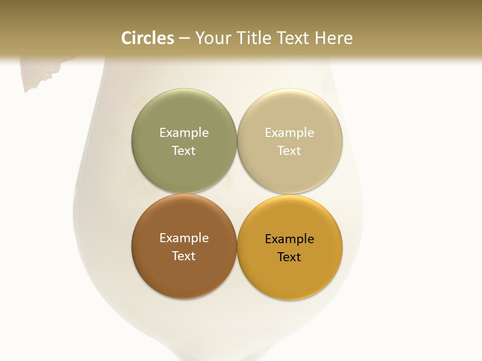 Pina Colada - Cocktail With Cream, Pineapple Juice And Rum. Isolated On White Background PowerPoint Template