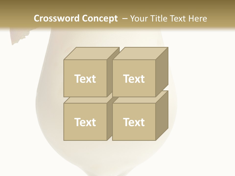 Pina Colada - Cocktail With Cream, Pineapple Juice And Rum. Isolated On White Background PowerPoint Template