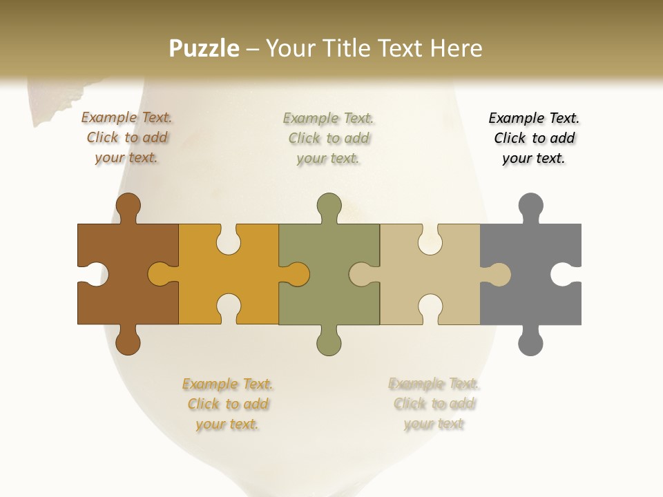 Pina Colada - Cocktail With Cream, Pineapple Juice And Rum. Isolated On White Background PowerPoint Template