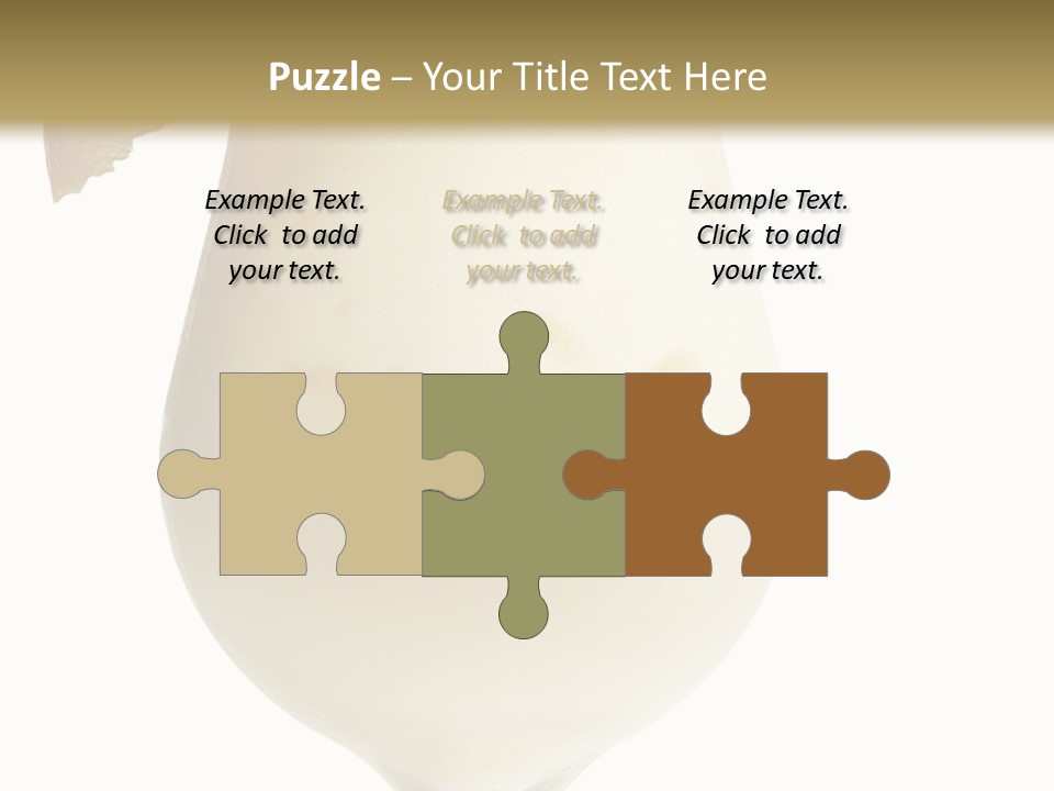 Pina Colada - Cocktail With Cream, Pineapple Juice And Rum. Isolated On White Background PowerPoint Template